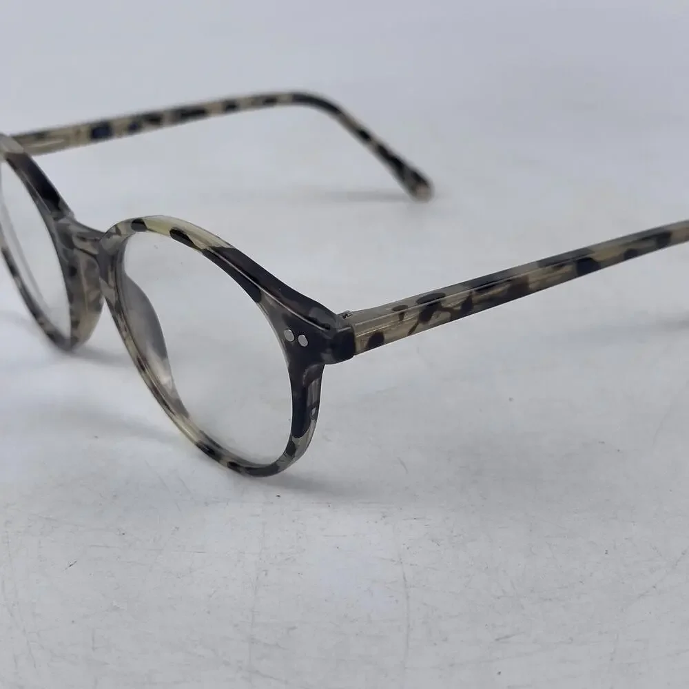 Tijn 761-T28 C6 Eyeglasses Frame Women‎ Black Tie Dye Plastic Oval 48-22-145